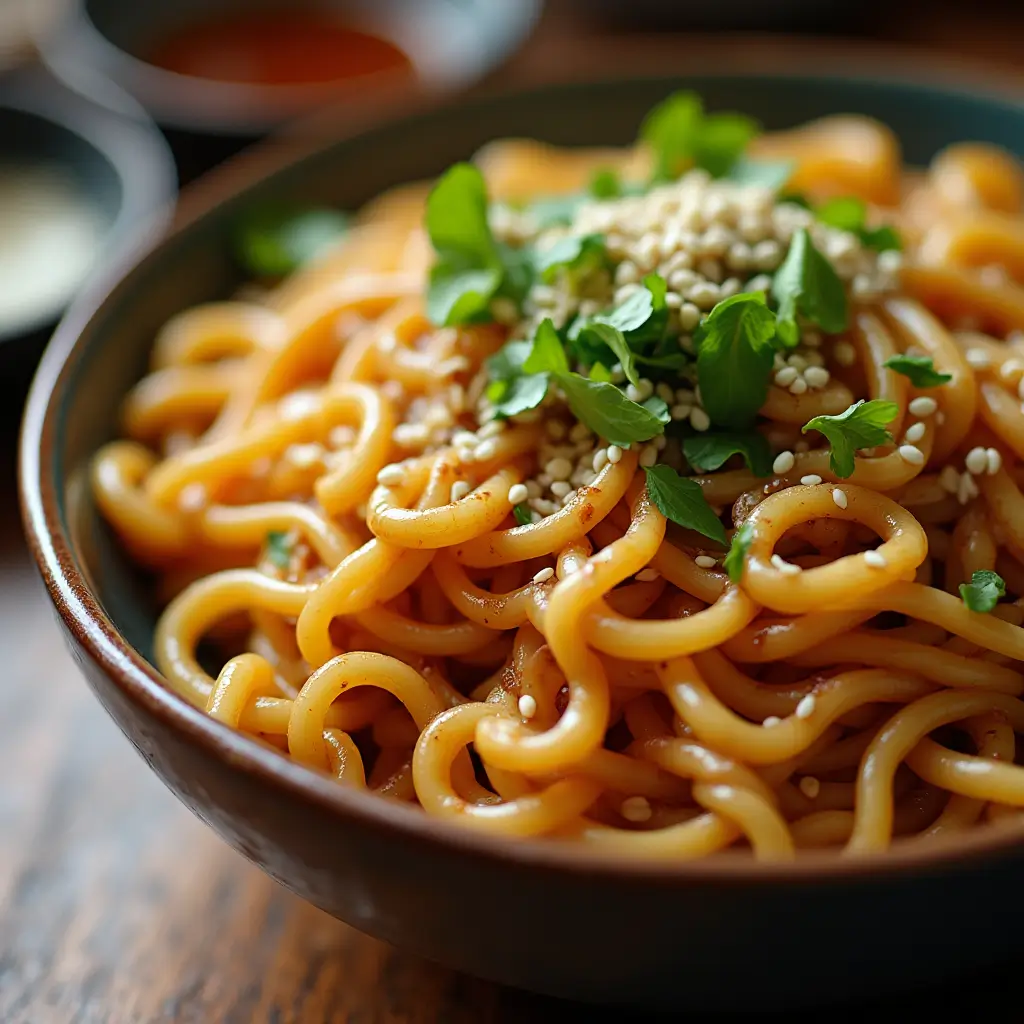 Garlic Sesame Noodles


